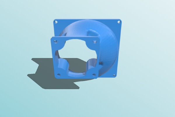 Fan Flange 40mm to 70mm | 3d print model