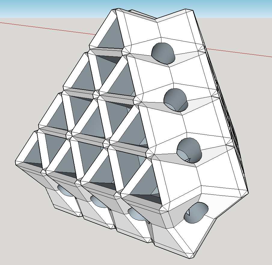 Triangular Based Pyramid Eppendorf Holder (58 holders)