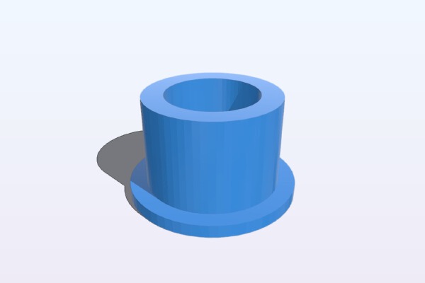 Adaptateur réducteur de diamètre pour bobine filament-abs.fr | 3d print model