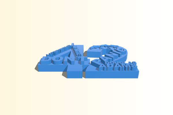 Hitchhiker's Guide-42 | 3d print model