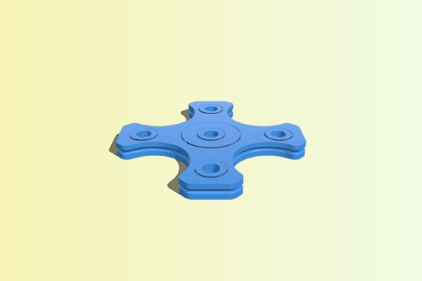 100% Plastic Spinner | 3d print model