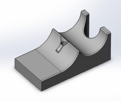 Geeetech MK8 extruder filament guide for flexible filament | 3d print model