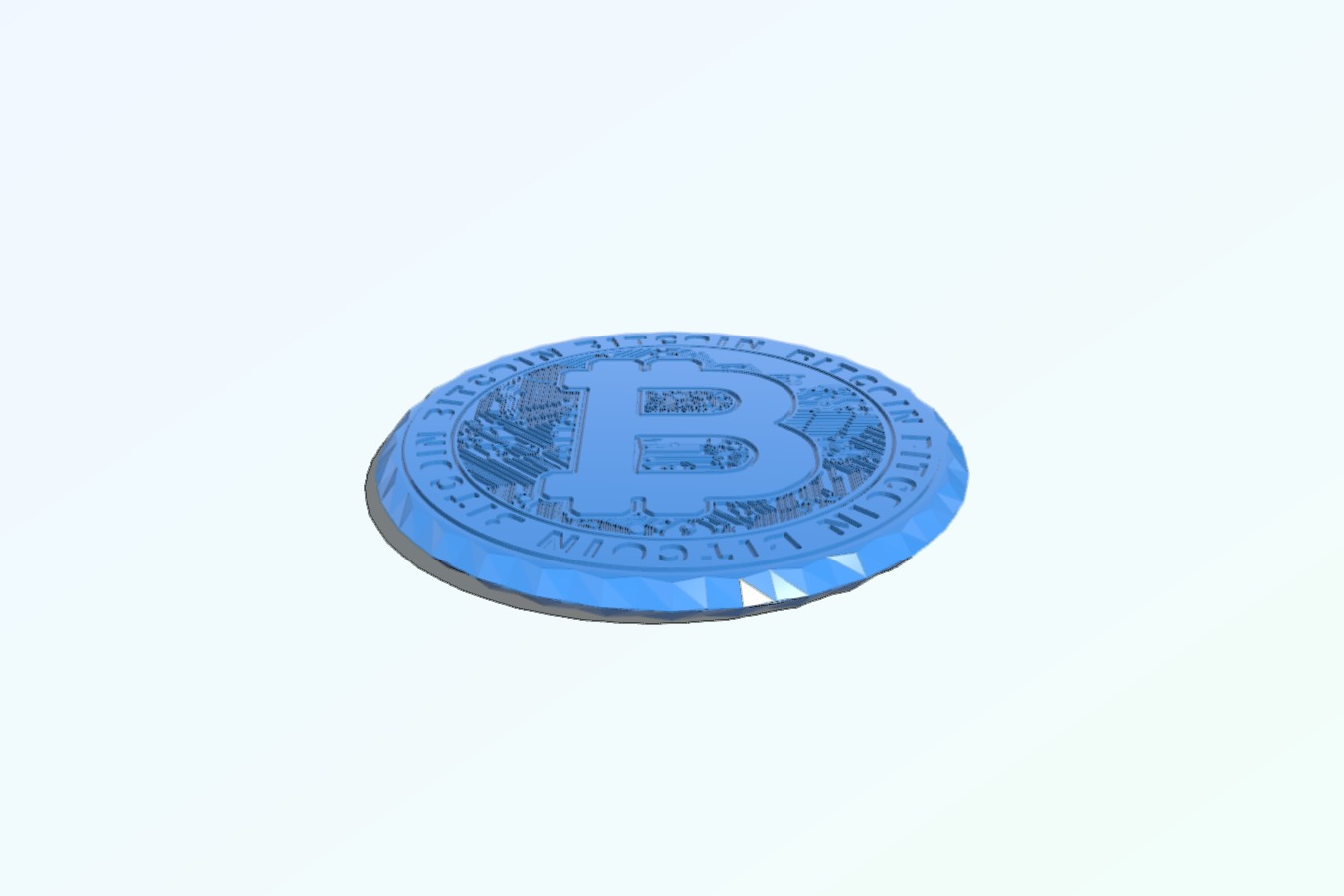 Bitcoin Coin & Coaster ( double sided )