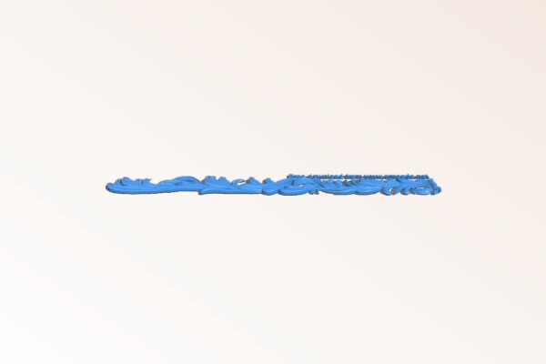 Flower pattern long | 3d print model