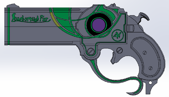 Scarborough Fair (Bayonetta's pistol) | 3d print model