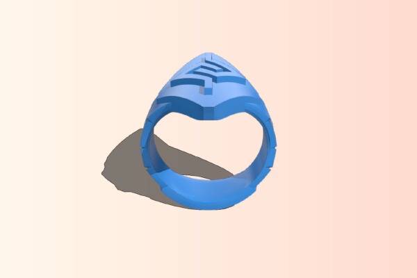 Mayan Triangles Ring | 3d print model