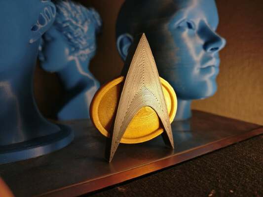 Star Trek The Next Generation Communicator Badge | 3d print model