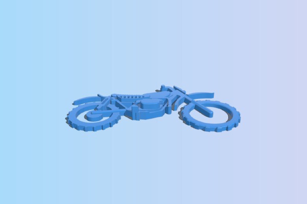 Motobike keychain | 3d print model