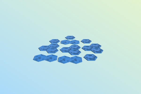 Gloomhaven Water Hex | 3d print model