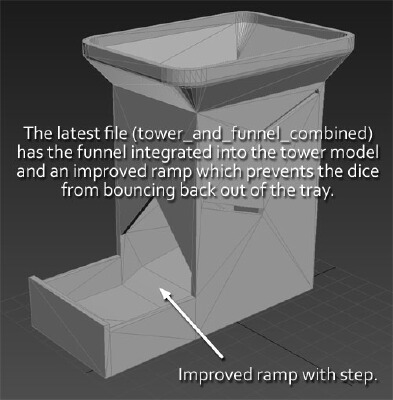 Tiny Dice Tower (no supports needed) | 3d print model