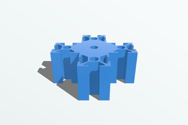 2060 Profile star | 3d print model
