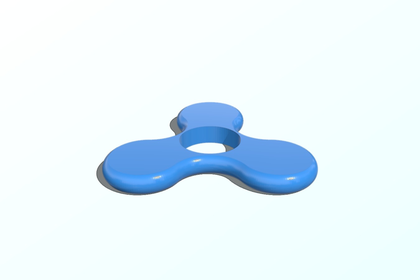 Tri Fidget Spinner Toy ( No outside weight bearings)