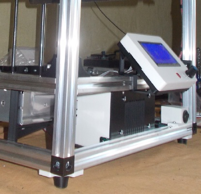 Box for MEGA + RAMPS for installation on a frame from an aluminum profile of 20 x 20 mm. | 3d print model