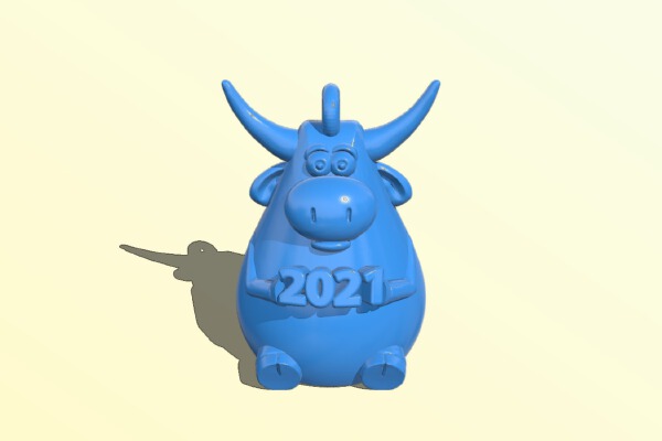Buffalo-shaped key hanger | 3d print model