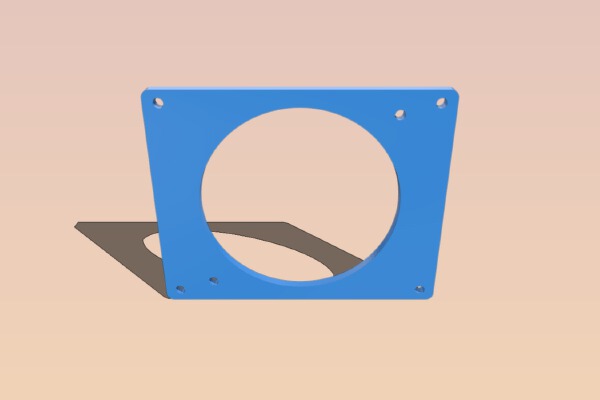 Tronxy X5S electronics box lid for 80mm fan | 3d print model