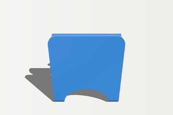 Curvy Tablet Stand | 3d print model