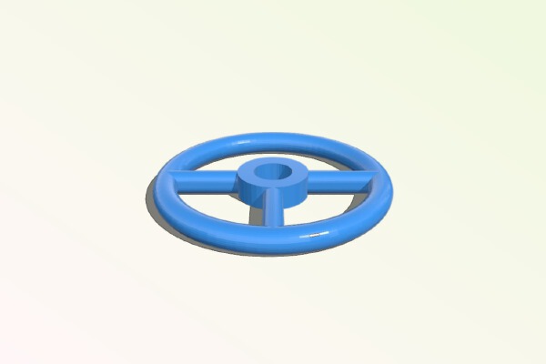 RC car steering wheel | 3d print model