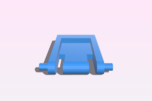 Replacement leg for Logitech K120 keyboard | 3d print model