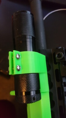 Keymod Rail Flashlight mount | 3d print model