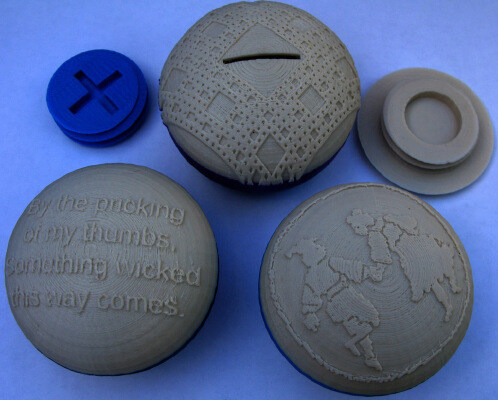 Muffin Shaped Containers and Coin Banks | 3d print model