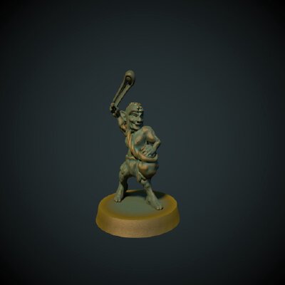 Goblin slinger 28mm (No supports needed) | 3d print model