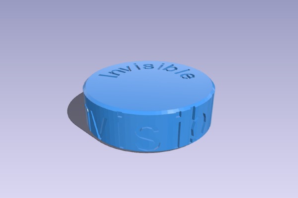 DnD Invisible status Token | 3d print model