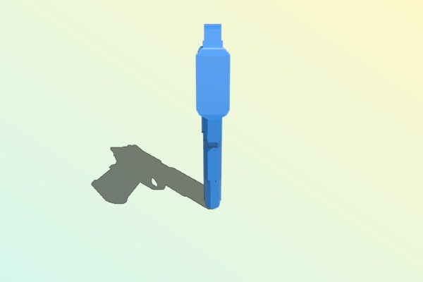 Low Poly Colt 1911 | 3d print model