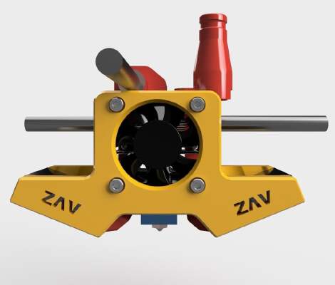 ZAV-U 40mm Turbo kit v1 ultimaker | 3d print model