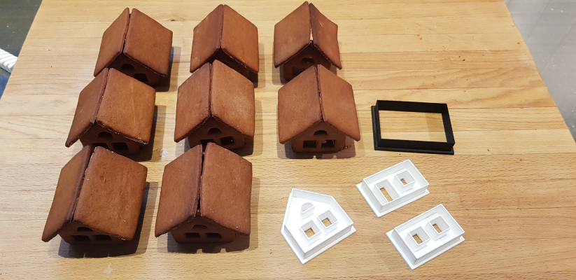 Ginger bread house cookie cutter | 3d print model