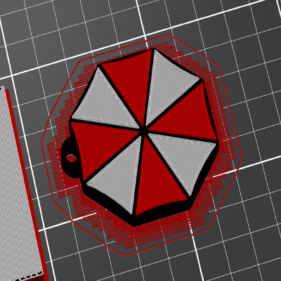 Umbrella Corp Keychain | 3d print model