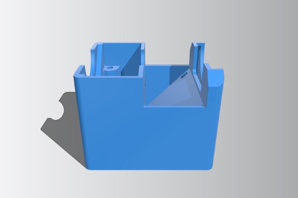 Updated fan cooler for J head _ hot end - modified to cool the print essential for PLA (uses 40mm sq. fan) | 3d print model