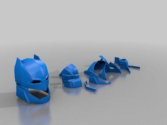 BatMan Vs Superman Helmet Split Print Ready Only | 3d print model