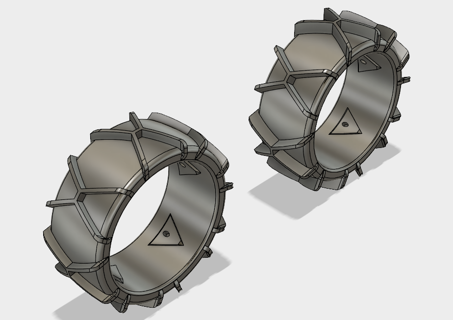 Low Profile Snow Tires for OpenRC Touring car