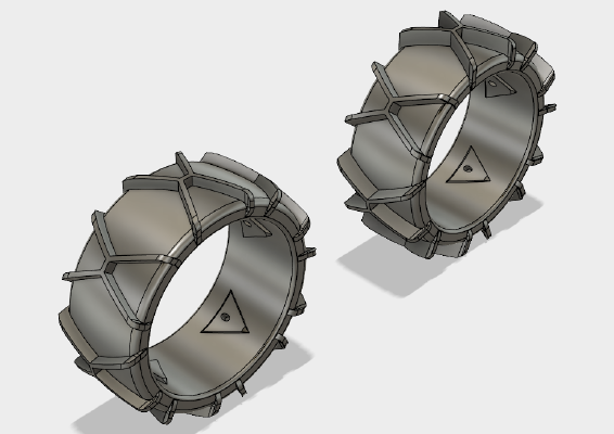 Low Profile Snow Tires for OpenRC Touring car | 3d print model