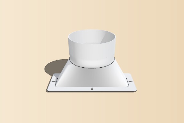 K40 40w laser exhaust fume collector 100mm | 3d print model