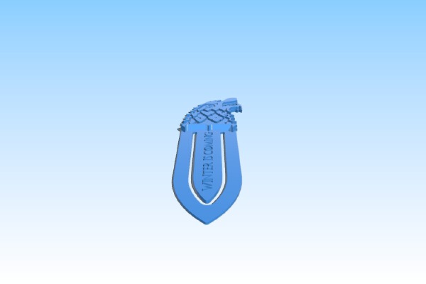 Direwolf sword bookmark | 3d print model