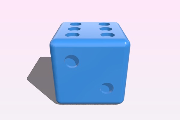 Rigged Dice  v1.0 | 3d print model
