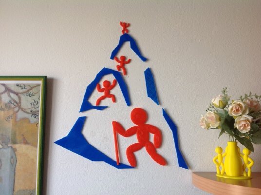 Climbing a mountain | 3d print model