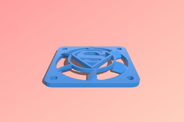Superman 40 mm fan cover | 3d print model