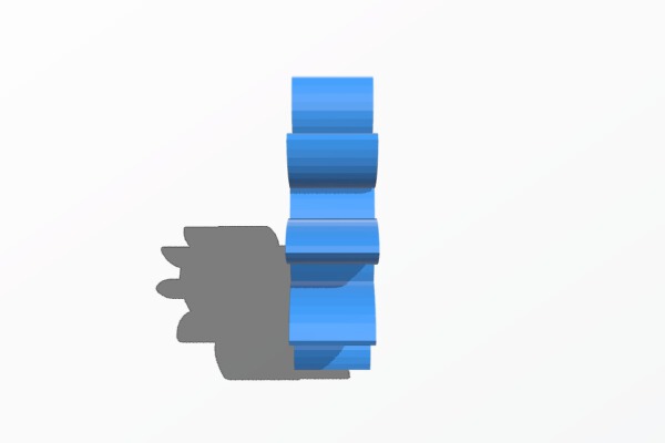 Geared Tie Clip | 3d print model