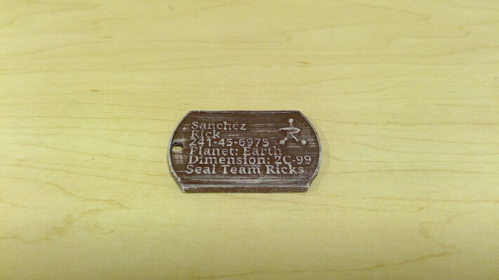 Seal Team Ricks Dog Tag | 3d print model