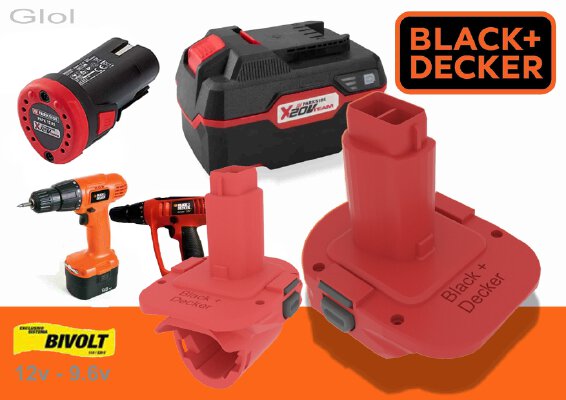 Parkside x20 X12 to Black Decker 12v | 3d print model