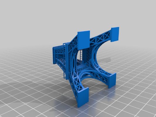 Eiffel Tower 300 (362mm tall combined) | 3d print model