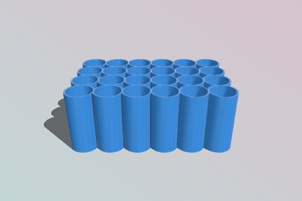 AA Battery Container | 3d print model