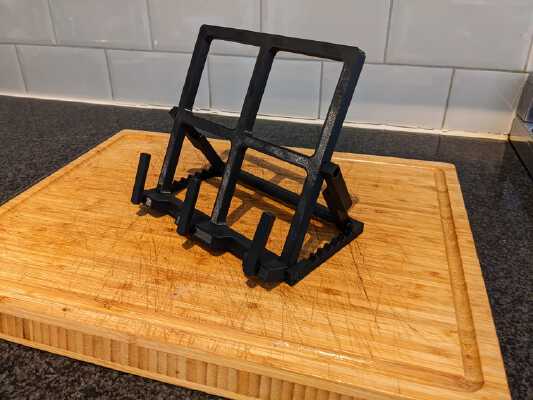 Adjustable Cookbook Stand | 3d print model