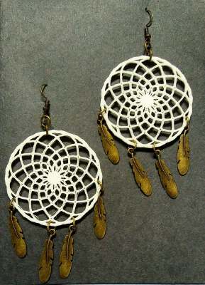 Dream Catcher earrings | 3d print model