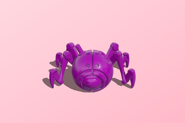 1-54 - Clockwork Spider | 3d print model