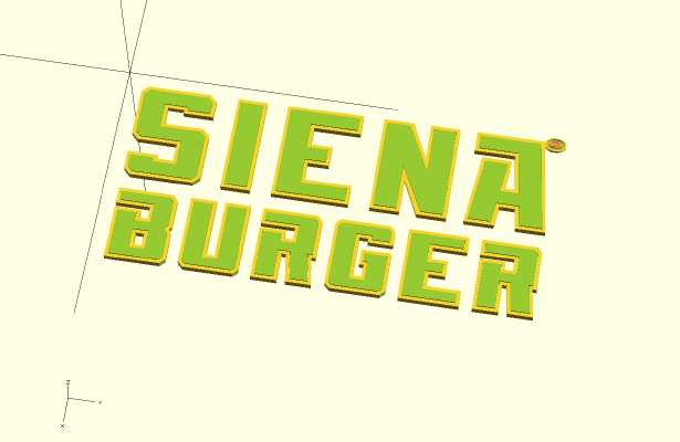 Siena Burger 1.0 | 3d print model