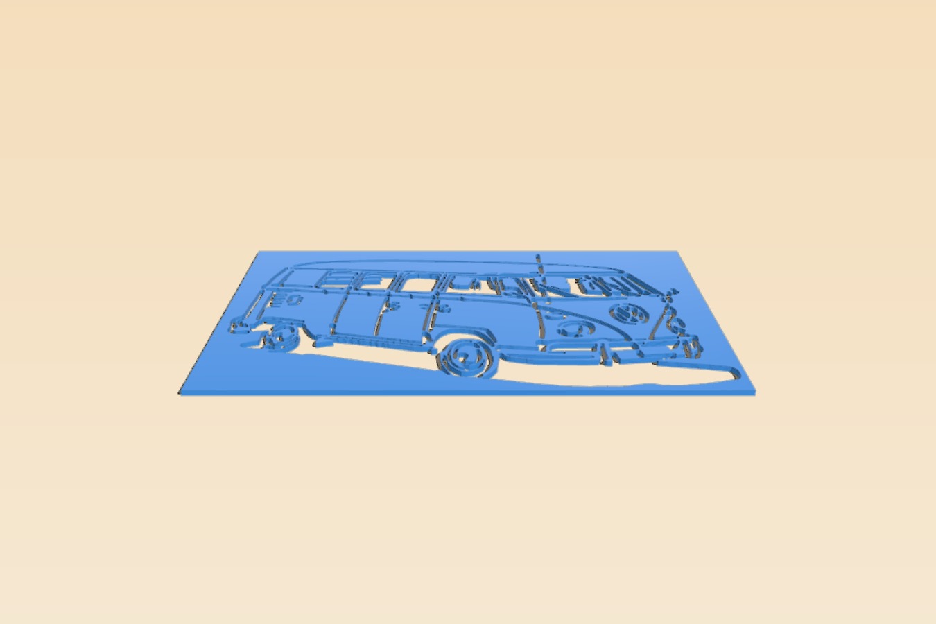 Volkswagon Van stencil