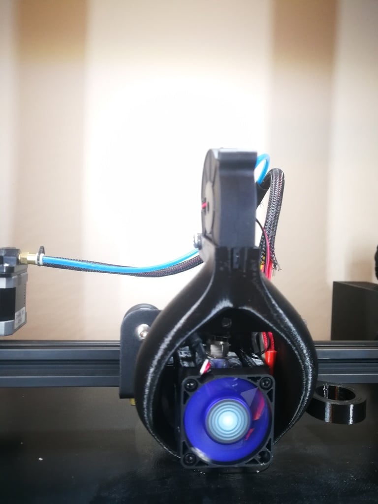 CR10_ Ender 3: Smooth Fang, 40mm Fan, EZABL Mount 18mm